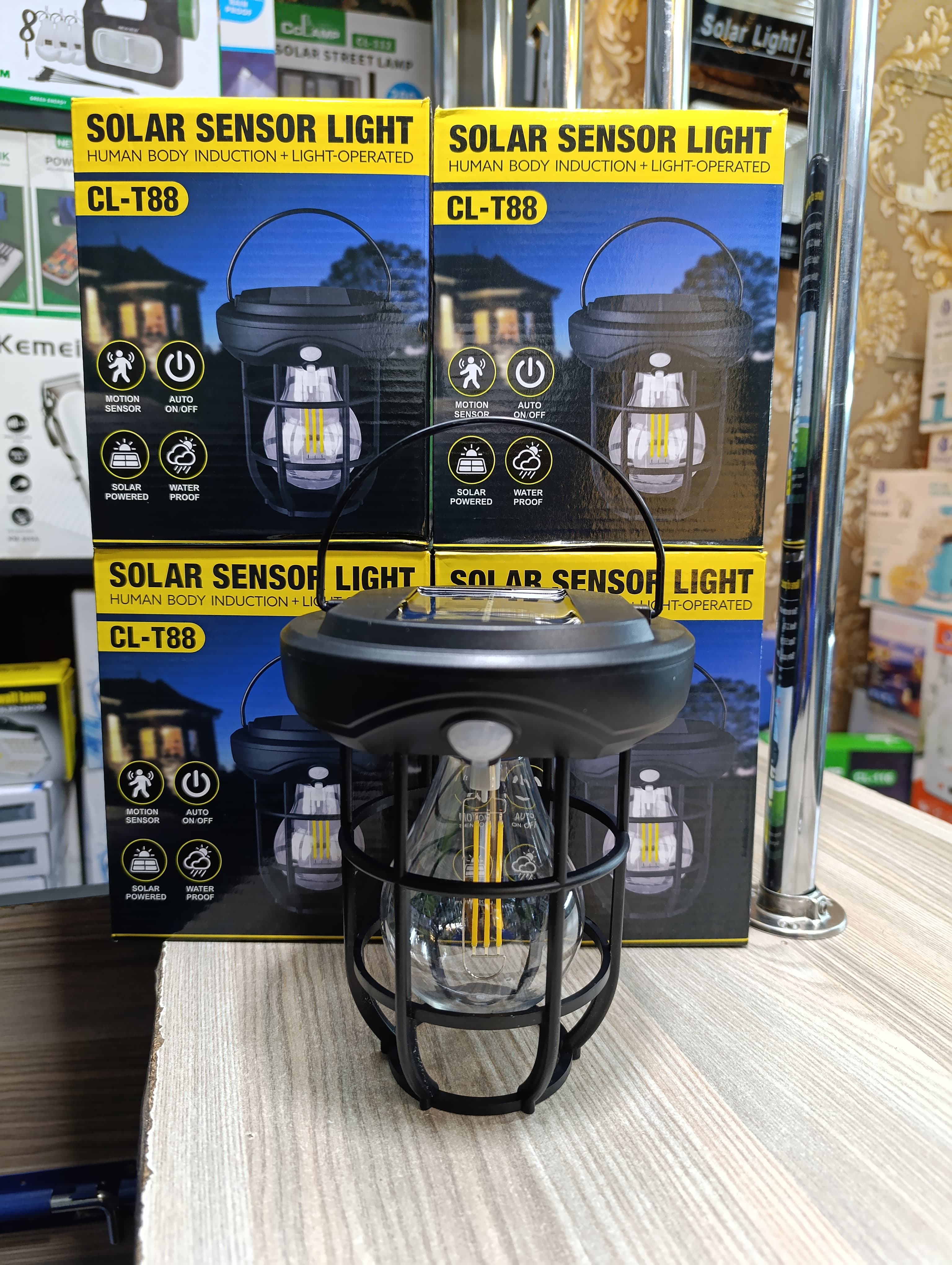 🦋Portable Solar Light Motion Sensor Solar Light uses both Power and Solar🎇With 77 Bright LED, motion-activated, sleek Low profile design. Plus realistic dummy security camera. Detect Intruders Stay