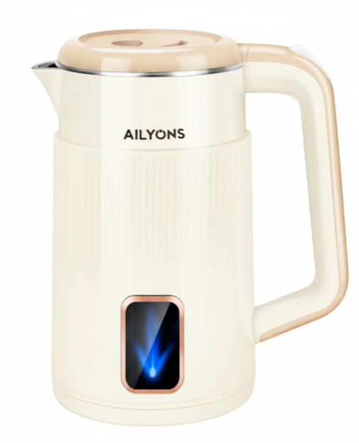 AILYONS 1.8L Electric Kettles Stainless steel FK-0322 electric kettle Kitchen Appliances Small Appliances energy-efficient Safety lock lid & Boil-dry protection easy-clean