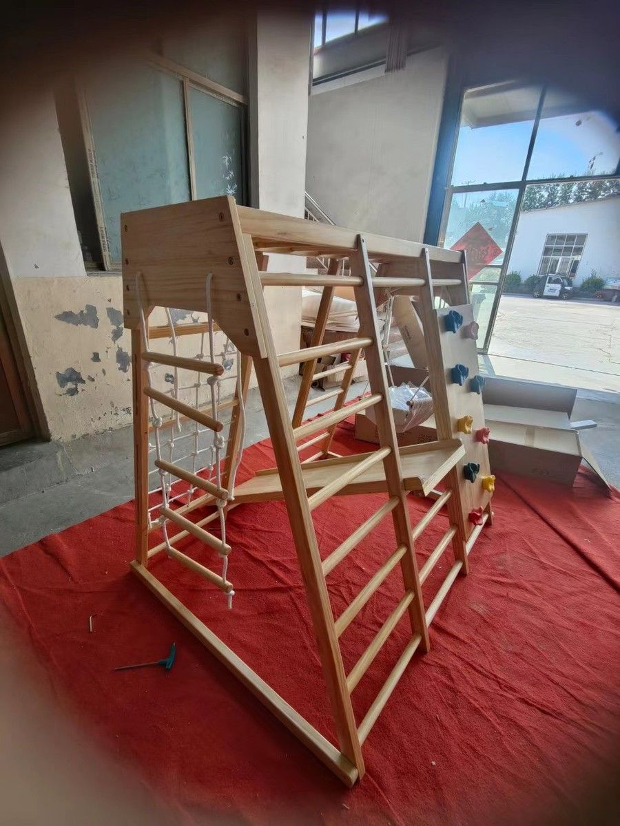 Kids Climbing Frame with Slide, Swing and Rock Climbers (150 cm by 117 cm)
