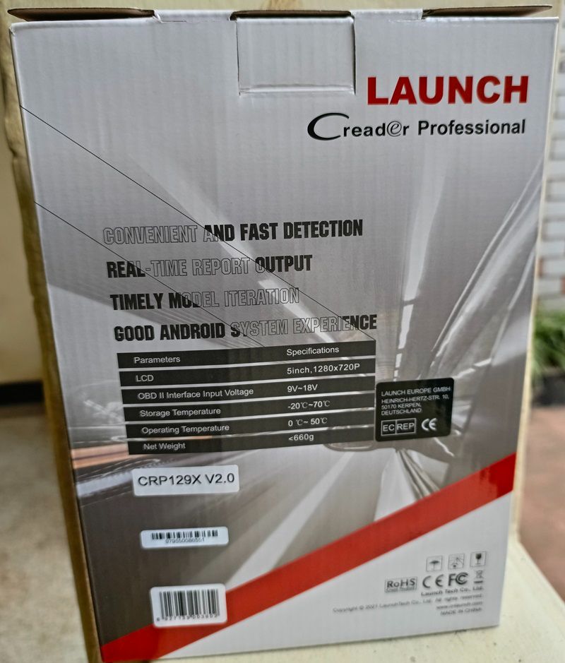 Launch CRP129X V2.0 – Professional Diagnostic Tool
This is an advanced OBD2 diagnostic scanner, it supports more vehicle brands, offers enhanced diagnostic coverage, and includes multiple resets