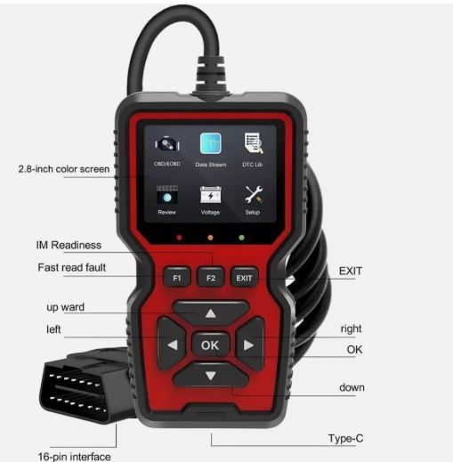 V519 OBD2 auto Diagnostic Scanner
The Diagnostic Scanner is a reliable and easy-to-use tool designed to help you identify and fix vehicle issues quickly. 
It scans and clears engine fault codes