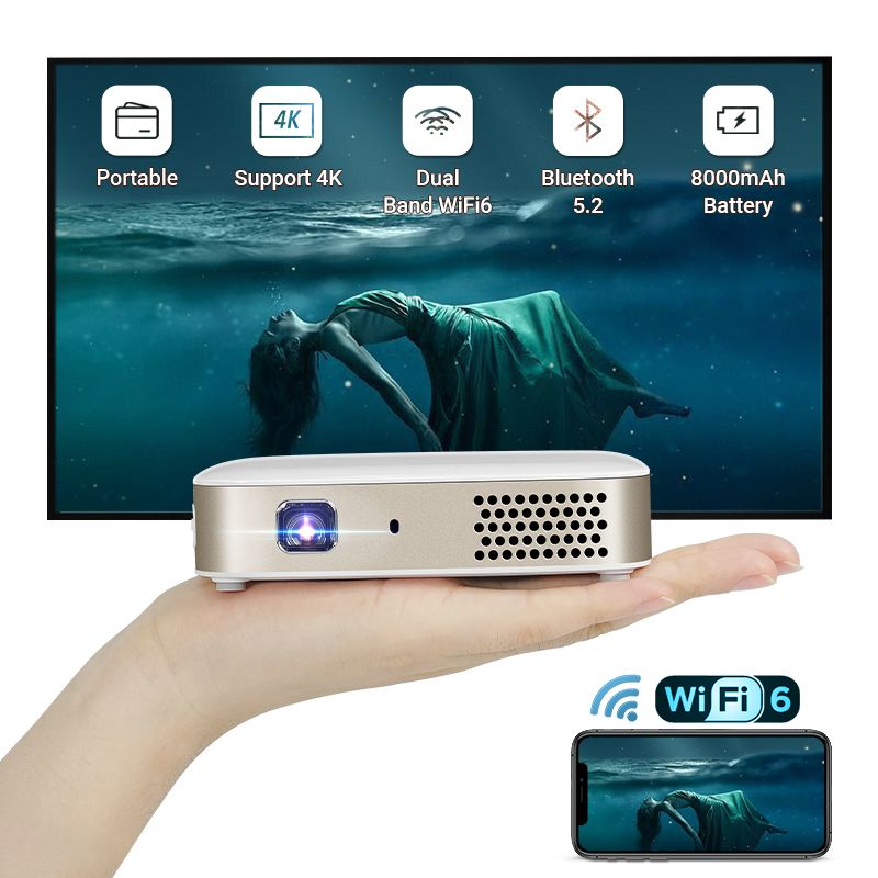 D061 Portable Smart Android Mini Projector – Full HD 4K Support
Enjoy cinema-quality entertainment anywhere with the D061 Portable Smart Android Mini Projector.