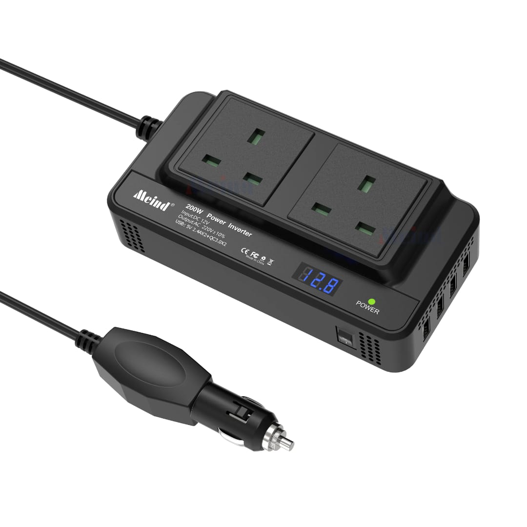 200W Car Power Inverter With Double Ports
Stay powered anywhere on the road with the 200W Car Power Inverter. This compact and efficient inverter converts your car’s 12V DC power into 220V AC