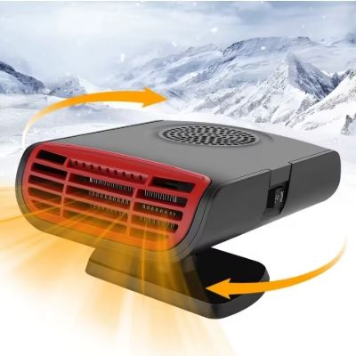 12V Portable Automatic Electric Car Heater & Cooling Fan Defroster – 150W, Designed for fast heating and effective airflow, it helps defrost and defog car windows quickly.