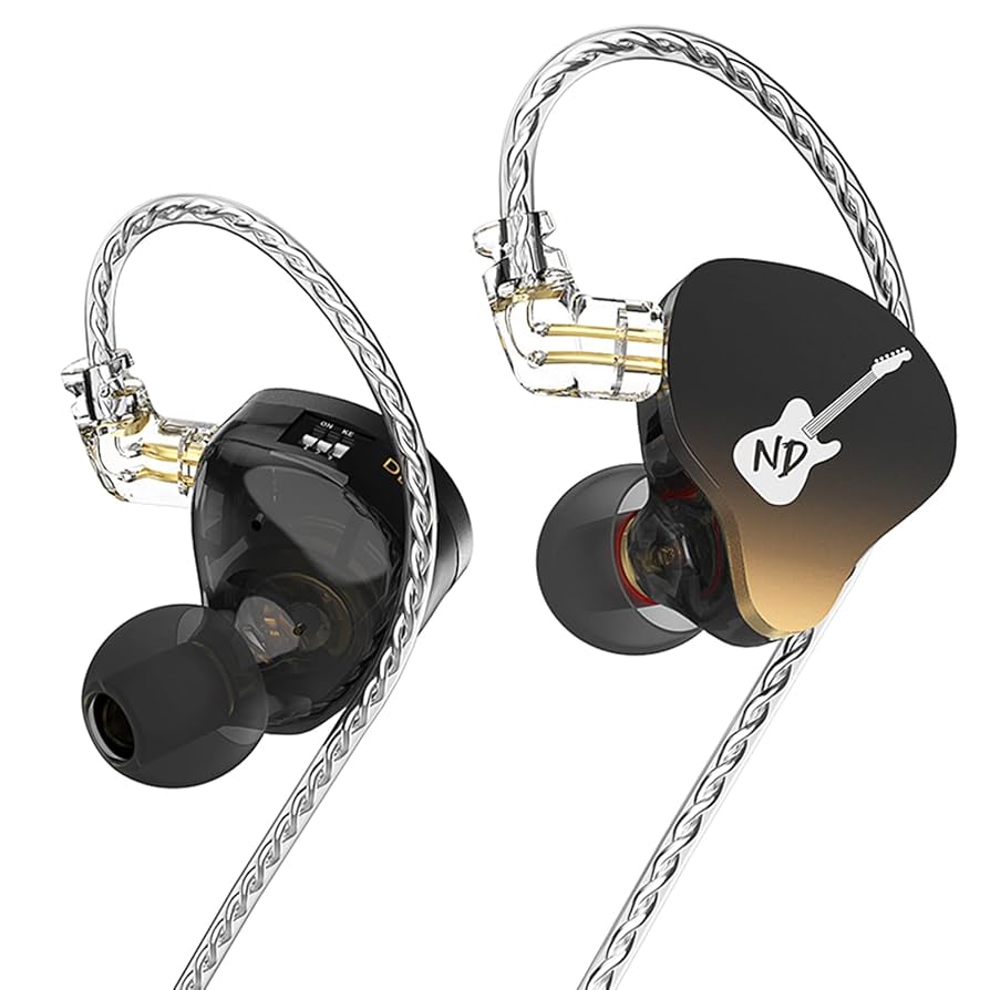 CCA CRN DD3 In-Ear Monitors (no mic) | Hybrid Driver IEMs | Hi-Fi Earphones | Detachable Cable | Professional Audio | Audiophile Earbuds | Studio Monitor Headphones