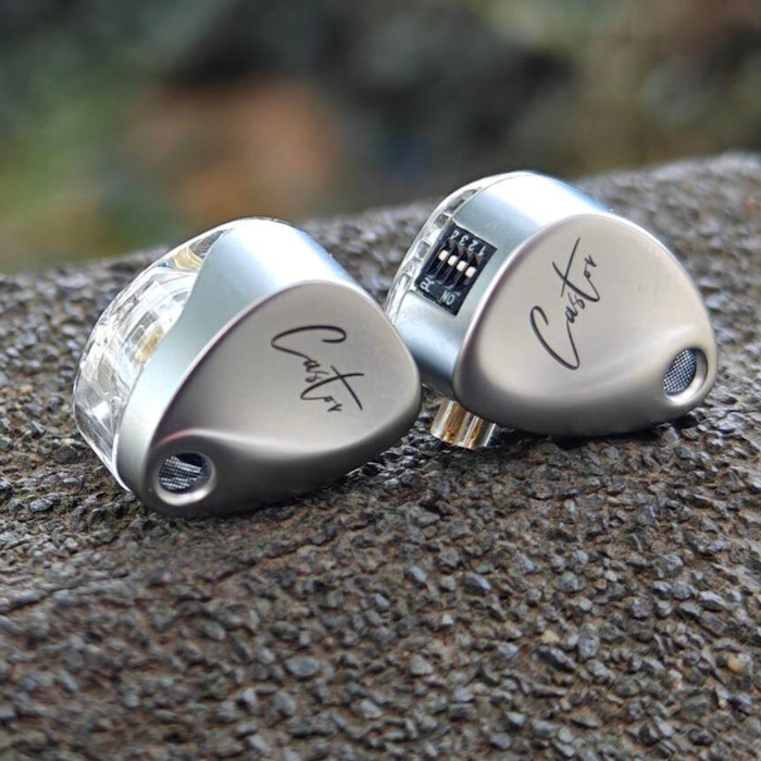 KZ Castor In-Ear Monitors with improved bass | no mic | Hybrid Driver IEMs | Hi-Fi Earphones | Detachable Cable | Professional Audio | Audiophile Earbuds | Studio Monitor Headphones