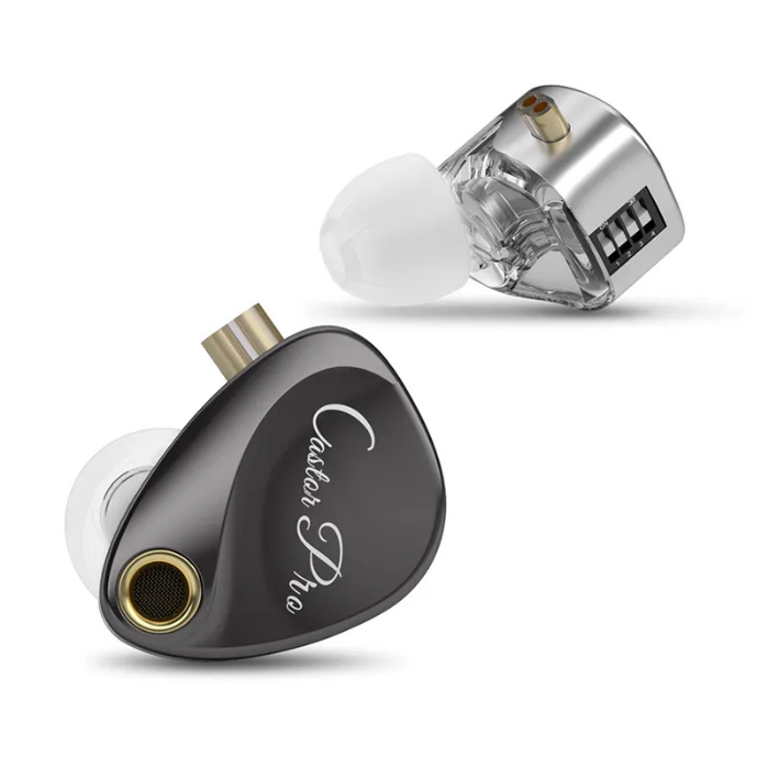 KZ Castor Pro In-Ear Monitors|No Mic | Advanced Hybrid Driver IEMs | Hi-Fi Earphones | Detachable Cable | Professional Audio | Audiophile Earbuds | Studio Monitor Headphones
