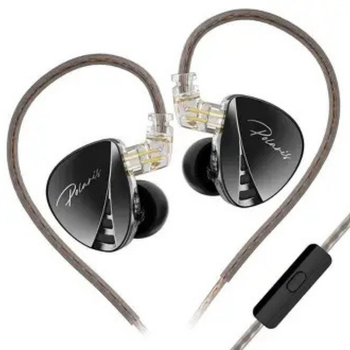 CCA Polaris Hybrid In-Ear Monitors | 1DD+6BA Drivers | Detachable 2-Pin Cable | HiFi IEM Earphones | Noise-Isolating Audiophile Headphones