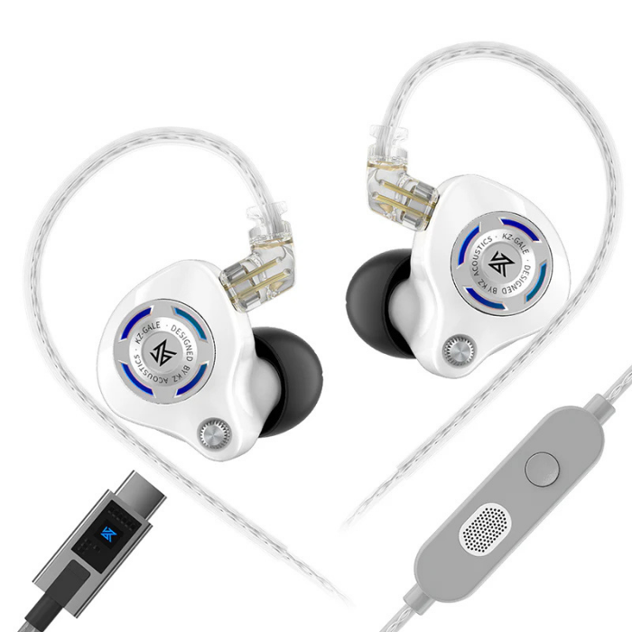 KZ Gale In-Ear Monitors (no mic) | Dynamic Driver IEMs | Hi-Fi Earphones | Detachable Cable | Professional Audio | Audiophile Earbuds | Studio Monitor Headphones