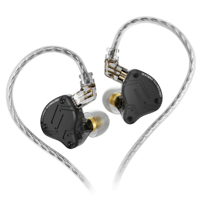 KZ ZS10 Pro X In-Ear Monitors | Hybrid 5-Driver HiFi IEMs | Detachable Cable | Enhanced Bass & Harman-Inspired Tuning
