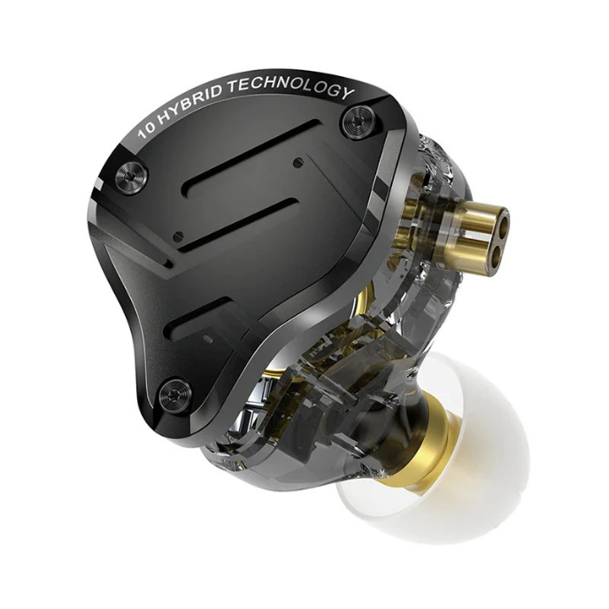 KZ ZS10 Pro X In-Ear Monitors | Hybrid 5-Driver HiFi IEMs | Detachable Cable | Enhanced Bass & Harman-Inspired Tuning