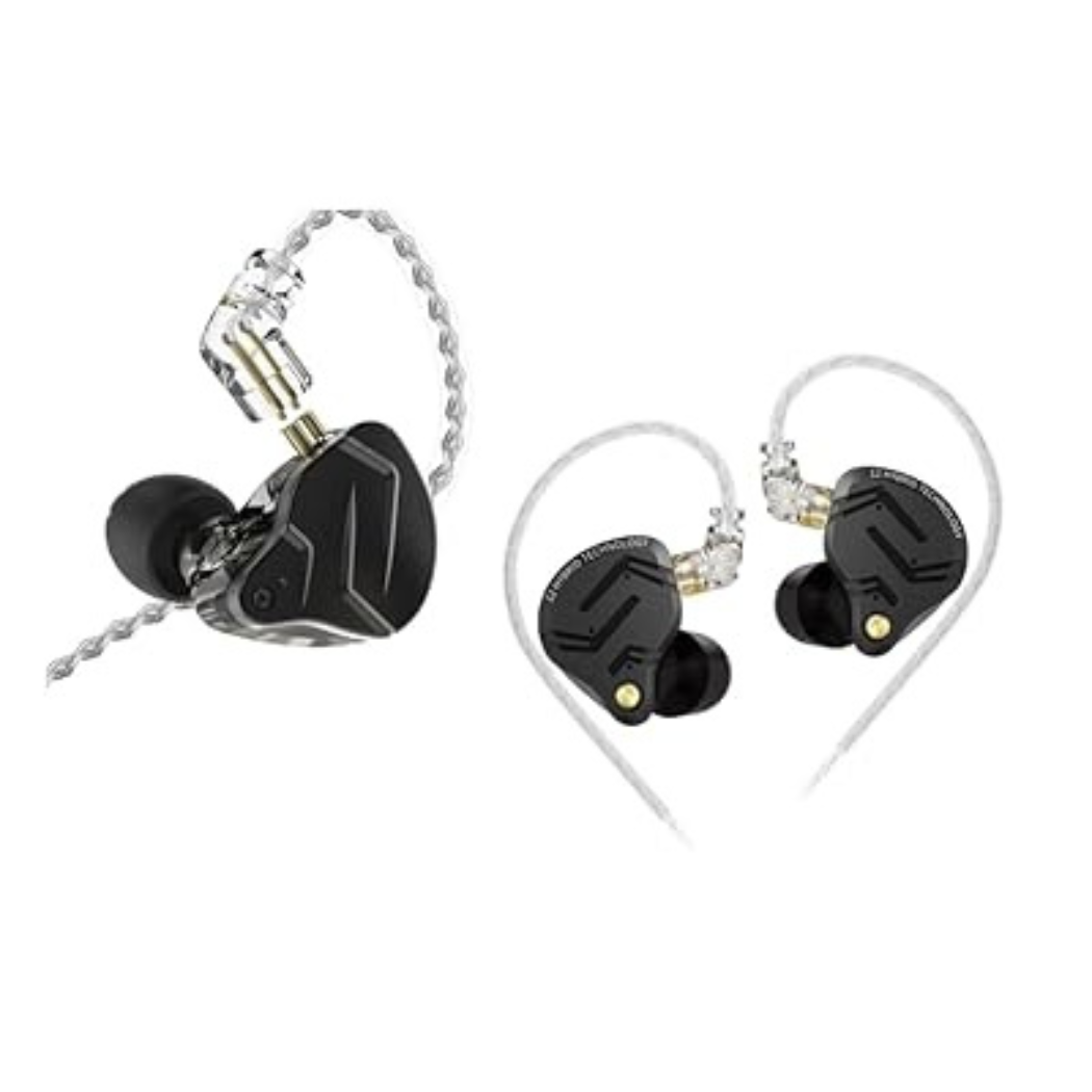 KZ ZS12 Pro X In-Ear Monitors | Hybrid Multi-Driver HiFi IEMs | Detachable Cable | Deep Bass & Harman-Inspired Tuning