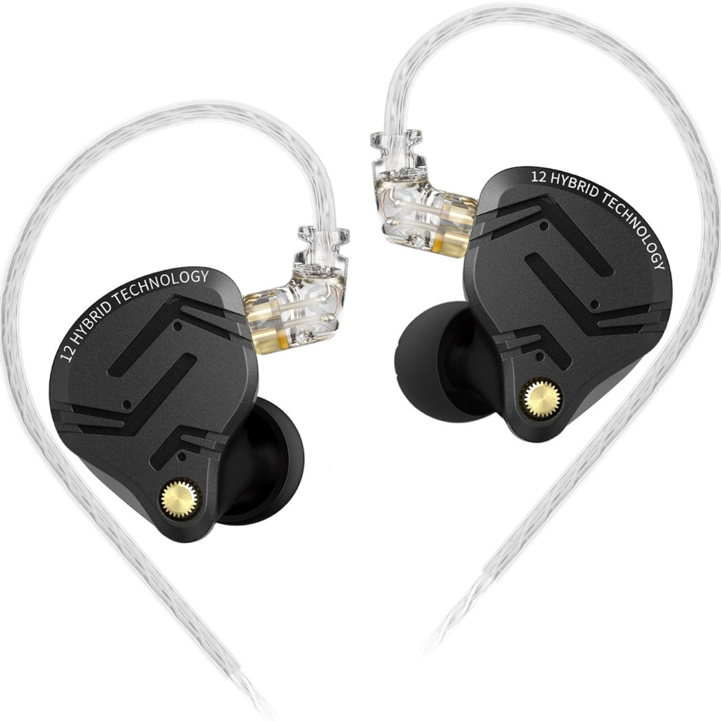 KZ ZS12 Pro X In-Ear Monitors | Hybrid Multi-Driver HiFi IEMs | Detachable Cable | Deep Bass & Harman-Inspired Tuning