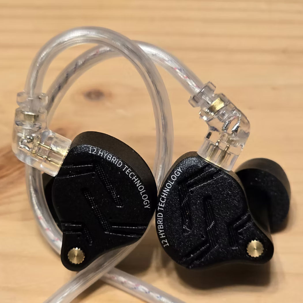 KZ ZS12 Pro X In-Ear Monitors | Hybrid Multi-Driver HiFi IEMs | Detachable Cable | Deep Bass & Harman-Inspired Tuning