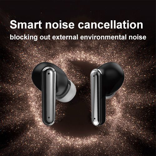 YooType K14 Wireless Bluetooth Earphones True Wireless Earbuds for Noise Suppression Pure Bass Sound 400mAh with Intelligent Touch in Black with Mic Earpods Suitable for ios Android and Windows