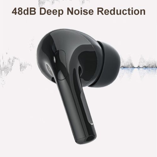 YooType K29 Wireless Bluetooth Earphones TWS Stereo Earbuds with Microphone Bass ,Headset Wired Earpods for Noise Suppression In-Ear 300mAh Black Suitable for ios Android and Windows