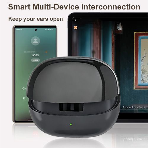 YooType K29 Wireless Bluetooth Earphones TWS Stereo Earbuds with Microphone Bass ,Headset Wired Earpods for Noise Suppression In-Ear 300mAh Black Suitable for ios Android and Windows