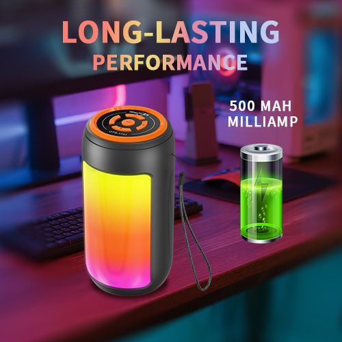YooType GTS1731 Portable Bluetooth Wireless Speaker with FM Radio Colorful Lights USB TF Card Sound Box Surround Loudspeaker Subwoofer Wireless Speakers bluetooth speaker portable