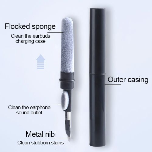 YooType Gen3 Earbuds Cleaning Pen Tools for Earpods Wireless Earphones Cleaner Kit Cleaning Brush Pen for Airpods Android Laptop Airbuds