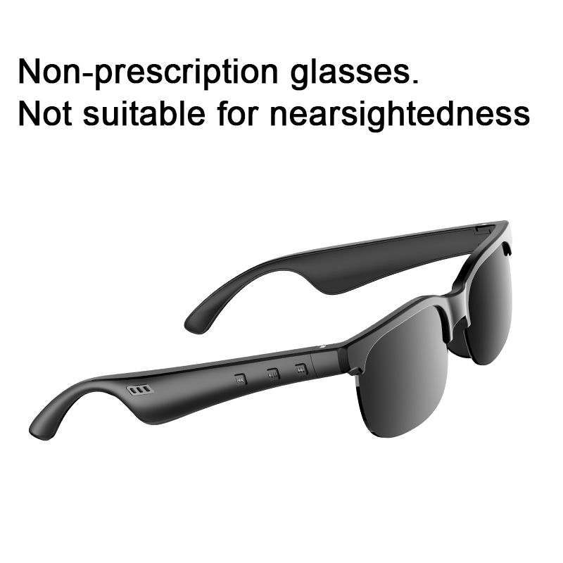 YooType YJ-02 Smart Glasses Wireless Bluetooth 5.3 Calling Music Playback Voice Assistant Remote Control Built-in Mic & Open Ear Speakers IPX4 Waterproof Sunglasses Comfortable and Secure Fit