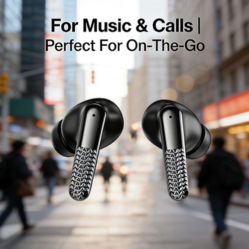 Wireless Earbuds Bluetooth 5.4 YooType K25 Hi-Fi Stereo Deep Bass Headphones 12H Playtime Waterproof Sport Earphones with Mic Crystal Clear Call Universal Compatibility for iPhone Android Black