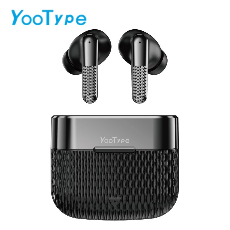 Wireless Earbuds Bluetooth 5.4 YooType K25 Hi-Fi Stereo Deep Bass Headphones 12H Playtime Waterproof Sport Earphones with Mic Crystal Clear Call Universal Compatibility for iPhone Android Black