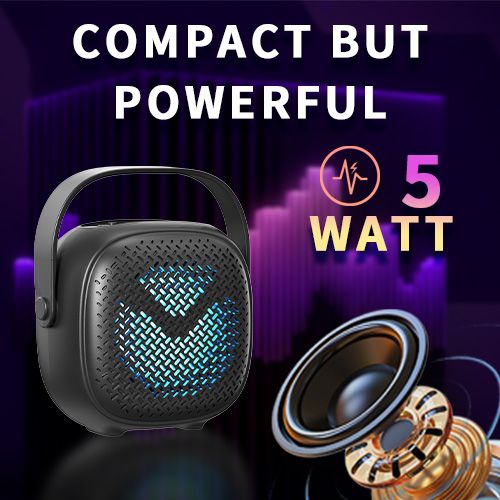Portable Karaoke Speaker YooType GTS1941 Wireless Microphone RGB LED Lights High Bass Bluetooth Soundbox TWS USB TF Support Outdoor Party Speaker Home Entertainment Long Battery Life Crystal Clear Sou