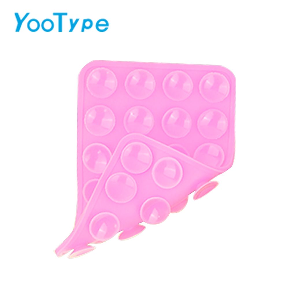 Portable Double-Sided Silicone Suction Cup Phone Holder, Non-Slip Hands-Free Suction Mount Sticker for Cell Phone Case, Compatible with iPhone, Android, Great for Mirror, Glass, Shower, Car