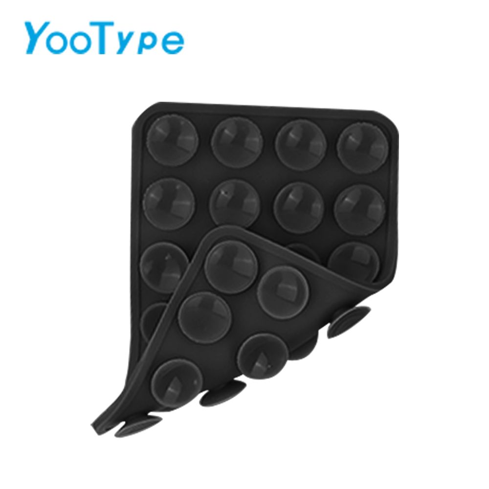 Portable Double-Sided Silicone Suction Cup Phone Holder, Non-Slip Hands-Free Suction Mount Sticker for Cell Phone Case, Compatible with iPhone, Android, Great for Mirror, Glass, Shower, Car