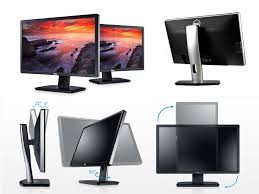 Refurbished  Dell Monitor 23''Inch Professional Monitor with LED-Lit Screen 1920x1080, with VGA,DISPLAY,DVI,USB  ports Refurbished Monitor Computer