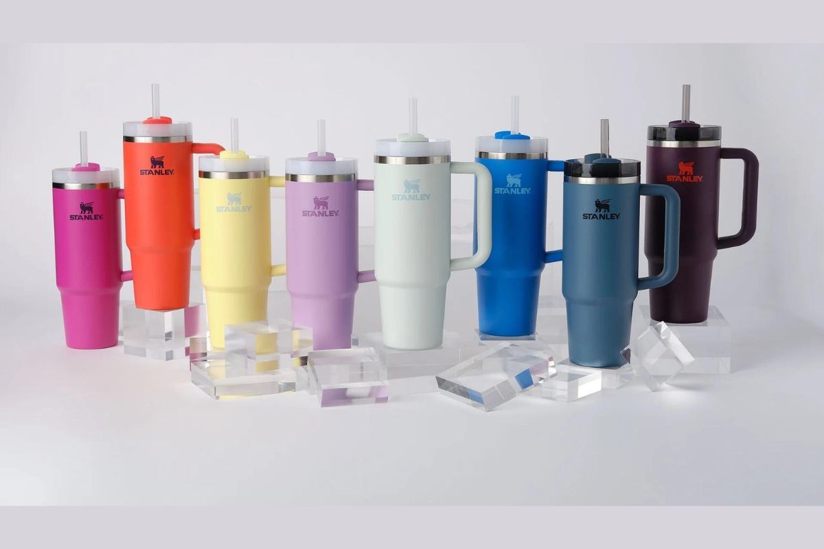 30oz 887ml original STANLY CUP Large Capacity Portable Car Cup Stainless Steel Thermos Cup with Straw & Handle Travel Sports Water Bottle Vacuum Flask Stanley Cup