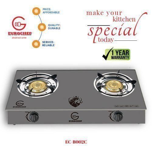 Limited Offer】Eurochef Two Burner Glass Top Table Cooker