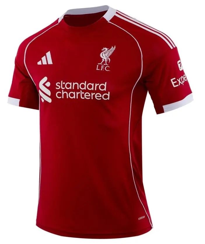 Liverpool 25/26 Home Red Jersey –y Football Kit | Breathable, Quick-Dry, Comfortable Match & Training Wear
