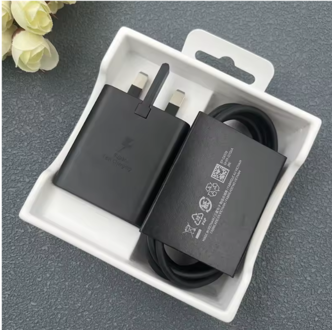Samsung 45 Watts Super Fast Type C To C Charger For Galaxy, A05s, A15, A14,A35, A55, A34, A54, A06, A16, A26,A36, A56, A57, A37,S20 Plus,S20 Ultra,S21 +, S21 Ultra, S22, A07, A17, S24 Ultra, S25 Ultra