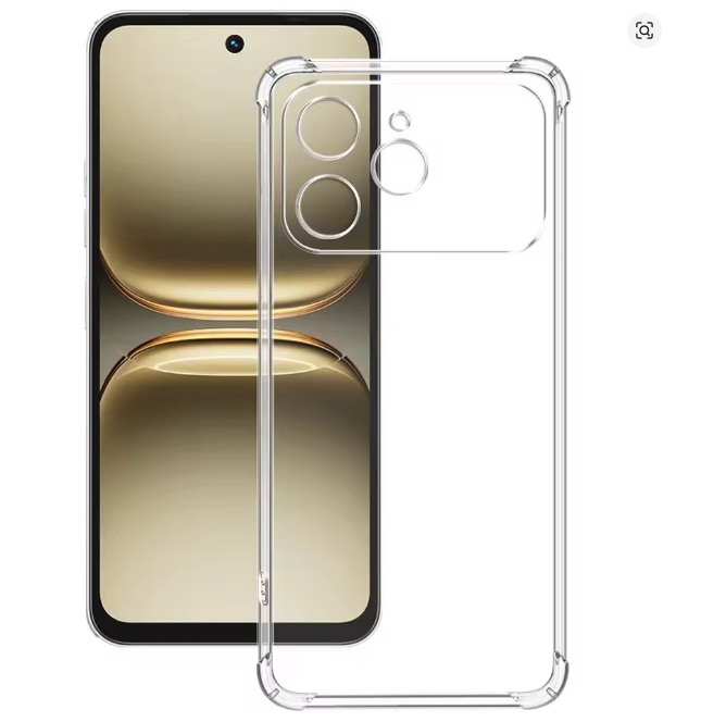Tecno Spark 40 Cover Transparent, Clear And Colorless Unique And Stylish Heavy Duty Protection Comfortable Grip Phone Case/ Cover