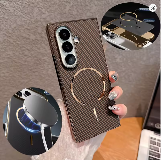 Samsung Galaxy Z Fold 7 Cover Luxury Ultra Magnetic Case with Steel Film Shockproof Protection Phone Case/ cover