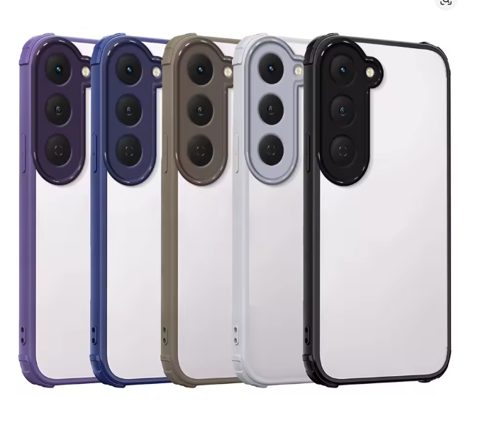 Tecno Spark 40 Pro Plus (+) Transparent, Clear And Colorless With Black Edges Unique And Stylish Heavy Duty Protection Comfortable Grip Phone Case/ Cover