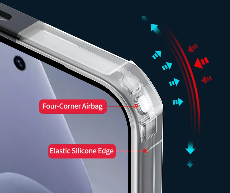 Infinix Hot 50 Pro Plus (+) Transparent, Clear And Colorless With Black Edges Unique And Stylish Heavy Duty Protection Comfortable Grip Phone Case/ Cover