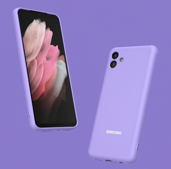 Samsung Galaxy A07, A17, A06, A16, A26, A36, A56, A05, A15, A25, A35, A55, A14, A24, A34, A54,A05s Cover Luxury High Protection Premium and ORIGINAL Silicone Purple Phone Case.