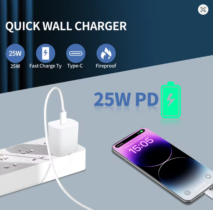 Samsung 25Watts Super Fast Charger, Adapter With Type C Output For Galaxy A06, A07, A17, A16, A26,A36,A56, A05, A05s, A14, A15, A23, A24, A25, A33, A34, A35, A53, A54, A55, A74, S24 Ultra, S25 ultra
