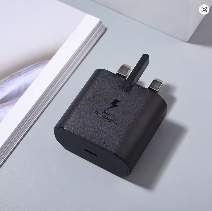 Samsung 25Watts Super Fast Charger, Adapter With Type C Output For Galaxy A06, A07, A17, A16, A26,A36,A56, A05, A05s, A14, A15, A23, A24, A25, A33, A34, A35, A53, A54, A55, A74, S24 Ultra, S25 ultra