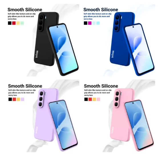 Infinix Hot 60 Pro Plus (+), Hot 50 Pro Plus Original Premium Silicone Heavy Duty Phone Case/ Back Cover