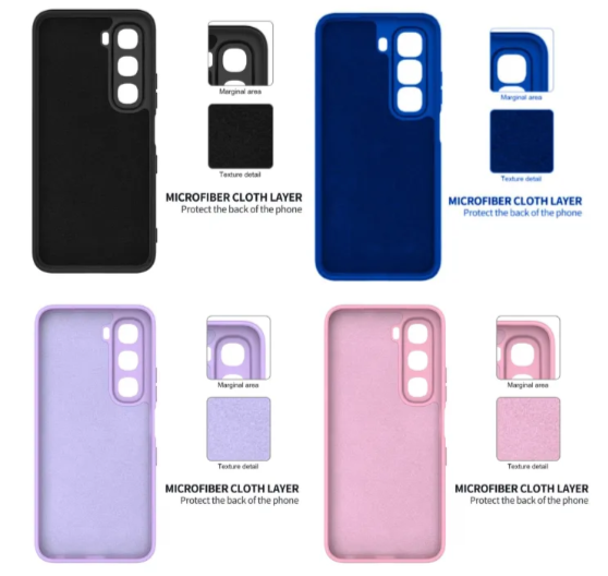 Infinix Hot 60 Pro Plus (+), Hot 50 Pro Plus Original Premium Silicone Heavy Duty Phone Case/ Back Cover