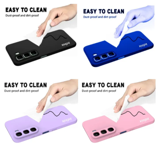 Infinix Hot 60 Pro Plus (+), Hot 50 Pro Plus Original Premium Silicone Heavy Duty Phone Case/ Back Cover