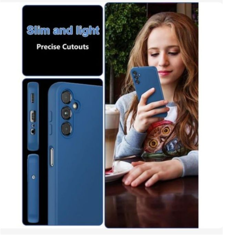 Samsung Galaxy A17, A16, A26, A36, A56, A15, A25, A35, A55, A14, A24, A34, A54, A05s Cover Blue High Protection Soft TPU Phone Case.