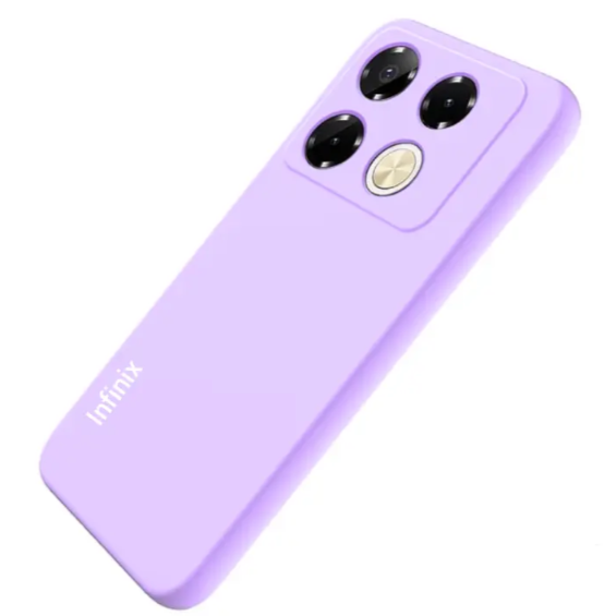 Infinix Note 40/ Note 40 Pro Original liquid Silicone Phone Case/Cover available in Black, Blue, Light Purple (lilac) & pink