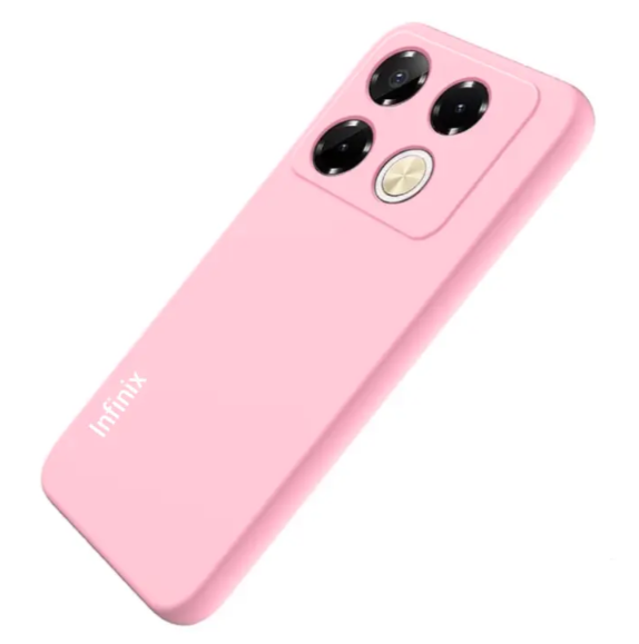 Infinix Note 40/ Note 40 Pro Original liquid Silicone Phone Case/Cover available in Black, Blue, Light Purple (lilac) & pink