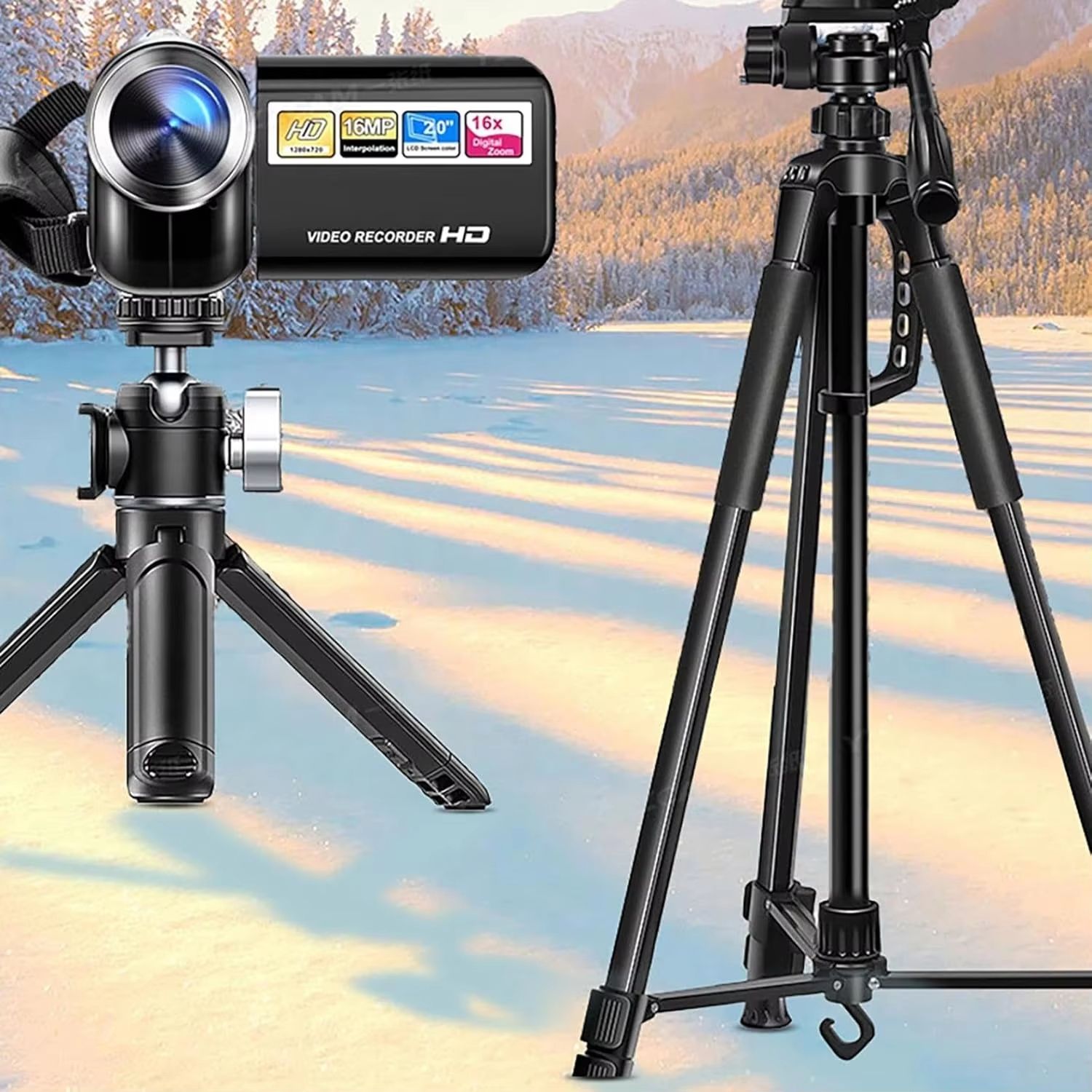 Full 1080P HD Rotation 16X High Definition Digital Camcorder Video DV Camera SD Card Hand-held DV Mini Camera Portable Digital