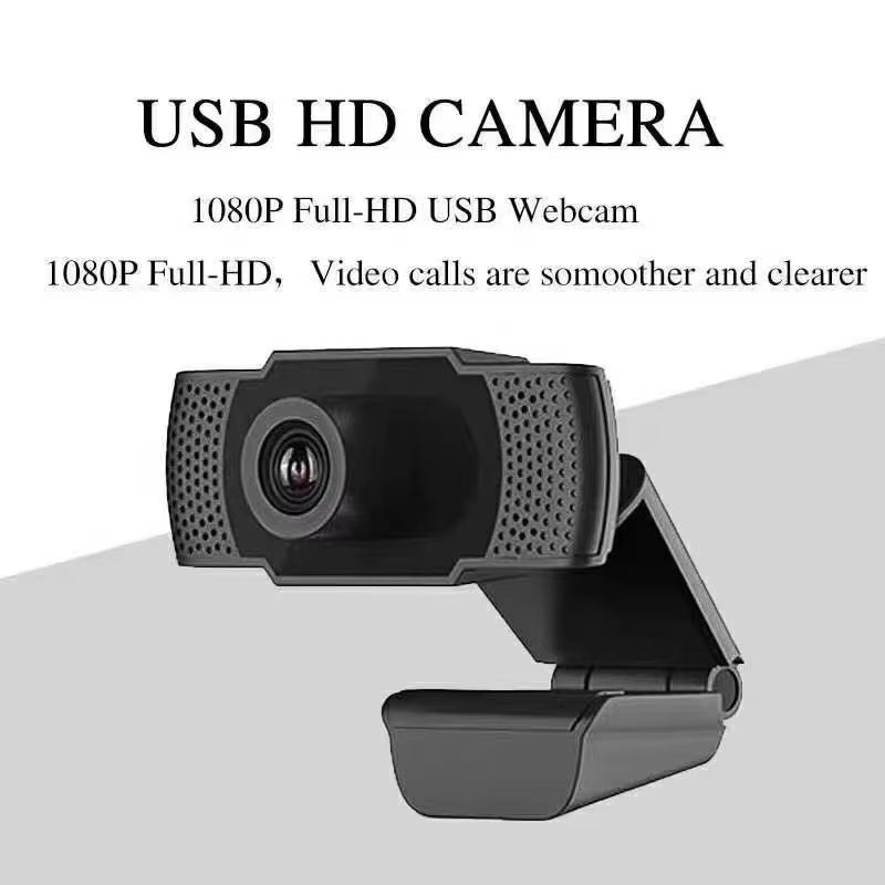 New 1080P Webcam Full HD Web Camera With LED Fill Light Microphone USB Plug Web Cam For PC Computer Mac Laptop Desktop Camera