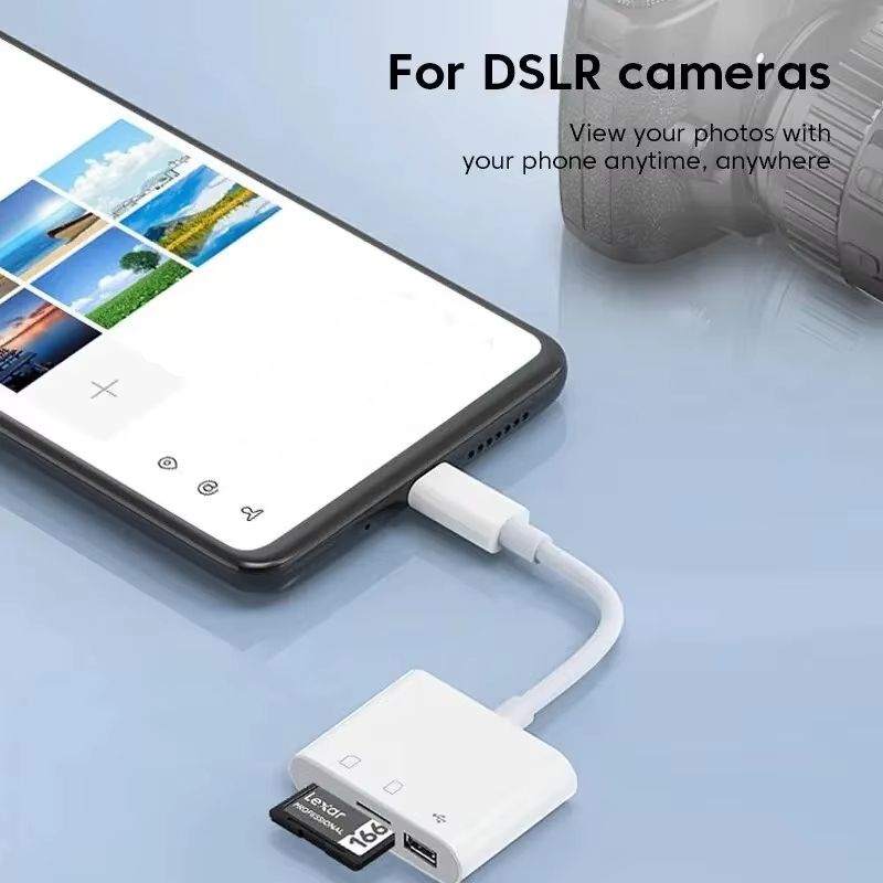 Type C 3 in 1 Hubs Multi Port TF CF SD Memory Card Reader USB Hub Converter for Phone Samsung Xiaomi Macbook USB C Adapter